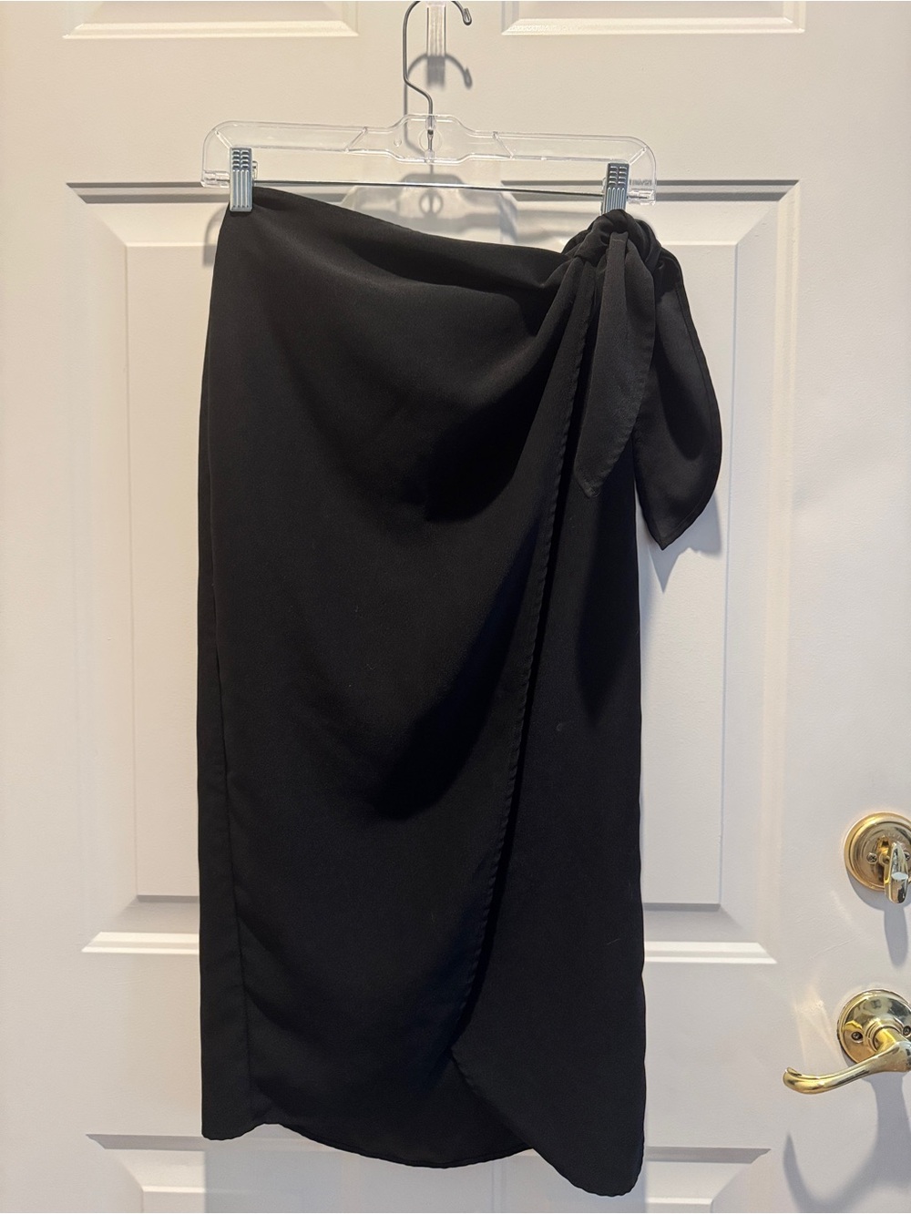 & Other Stories Black A-Line Skirt with Paris Atelier Label